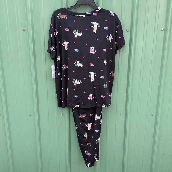 Women’s Soft 2-Piece Pajama Lounge Sleep Set & Nightshirt Size L - Picture 6 of 12